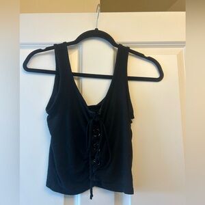 American Eagle Black Crop Top